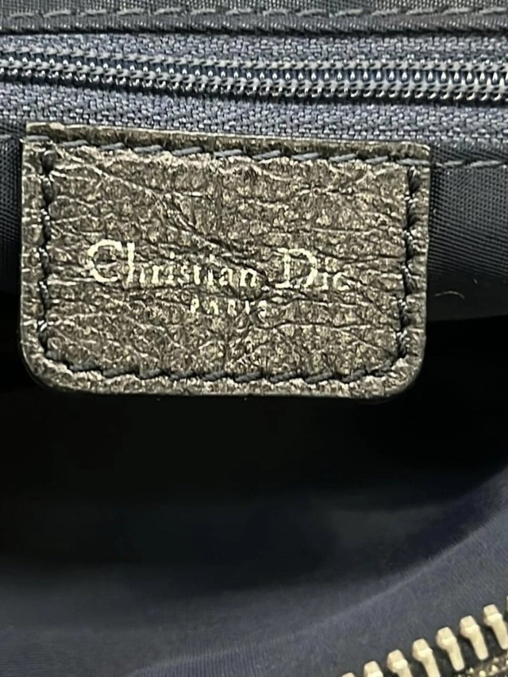 DIOR/ChristianDior Flight/Trotter Navy Black Orange Denim Jacquard Leather - Picture 8 of 15